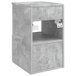 vidaXL Armoire de salle de bain Gris béton 30 x 44 5 x 50 cm