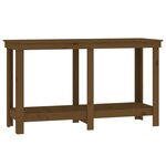 vidaXL Banc de travail Marron miel 140x50x80 cm Bois de pin massif