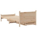vidaXL Cadre de lit sans matelas 90x190 cm bois de pin massif