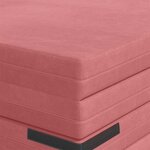 vidaXL Canapé-lit pliable 140 x 67 x 45 cm Rose