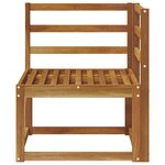 vidaXL Canapé d'angle extérieur Bois d'Acacia Massif Naturel