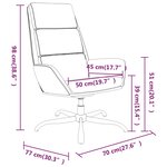 vidaXL Chaise de relaxation avec repose-pied Rouge bordeaux Velours