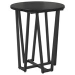 vidaXL Ensemble de tables d'appoint 2 Pièces Chêne noir