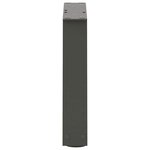 vidaXL Pieds de table basse en forme de V  2 pièces  anthracite  40 x (30-31 3) cm  acier