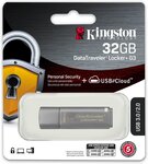 Clé USB 3.0 sécurisée Kingston DataTraveler Locker+ G3 - 32Go