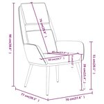 vidaXL Chaise de relaxation Rouge bordeaux Tissu