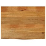 vidaXL Dessus de table à bord vivant 90x60x2 5 cm bois massif manguier
