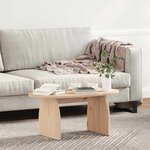vidaXL Table basse Naturel 80 x 40 x 35 cm Bois massif en pin