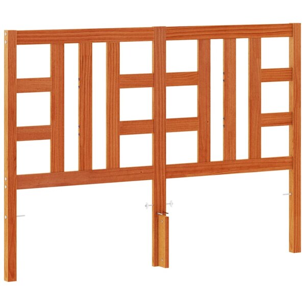 vidaXL Tête de lit cire marron 135 cm bois massif de pin