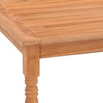 vidaXL Table Batavia 85x85x75 cm Bois de teck massif