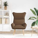 vidaXL fauteuil Marron 69 x 74 x 93 cm Tissu Sherpa