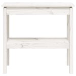 vidaXL Table console Blanc 80x40x75 cm Bois de pin solide