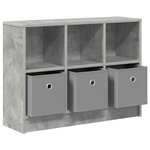 vidaXL Buffet Gris béton 73 5 x 22 5 x 53 5 cm