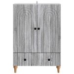 vidaXL Buffet Sonoma gris 66 x 34 5 x 95 cm Bois d'ingénierie