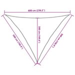 vidaXL Voile d'ombrage 160 g/m² Rouge 5x5x6 m PEHD