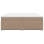 vidaXL Sommier à lattes de lit avec matelas Cappuccino 180x200 cm