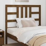 vidaXL Tête de lit Marron miel 106x4x100 cm Bois massif de pin
