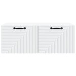 vidaXL Meuble TV mural Blanc 78 5 x 41 x 30 cm Bois d'ingénierie