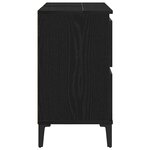 vidaXL Meuble de Lavabo de Salle de Bain Chêne noir 80 x 33 x 60 cm