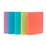 Classeur Format Écolier 2 Anneaux 15mm Pp Chromaline Pastel - Couleurs Assorties - Exacompta