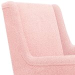 vidaXL Fauteuil Rose Bouclé