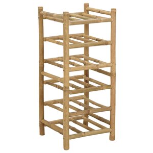 vidaXL Étagère à vin Bambou Naturel
