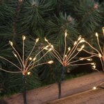 Guirlande solaire micro led fireworks string light beige plastique 4.2m