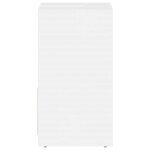 vidaXL Armoire de salle de bain Blanc brillant Bois d'ingénierie