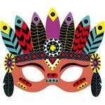 Jeu créatif - Créer des masques de fête - 5 modèles - A gratter - Dès 5 ans - Janod