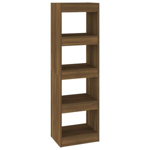 vidaXL Bibliothèque/Séparateur de pièce Chêne Marron 40x30x135 cm