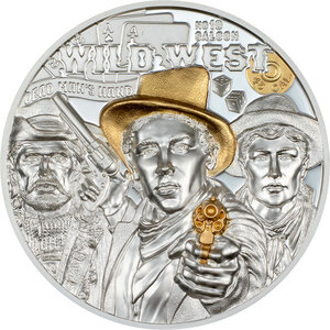 Pièce de monnaie en Argent 20 Dollars g 93.3 (3 oz) Millésime 2024 Legends WILD WEST (PRÉCOMMANDE)