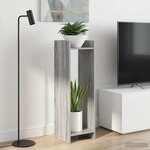 vidaXL Support de Plante 2 pièces Sonoma gris 30 x 30 x 100 cm