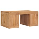 vidaXL Table basse 90x50x40 cm bois de teck massif