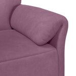 vidaXL Sofa 2 places Pourpre 158 x 83 x 95 cm Velours