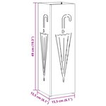 vidaXL Porte-parapluies Anthracite Métal Standard Porte-parapluies