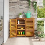 vidaXL Armoire de jardin Marron 90 x 40 x 90cm Bois d'Acacia Massif