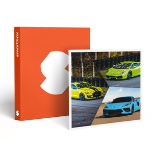 SMARTBOX - Coffret Cadeau Stage de pilotage multivolant : 2 tours en Corvette 2 tours en Lamborghini Gallardo LP560 et 2 tours en Mustang sur le circuit de La Ferté-Gaucher - Sport & Aventure