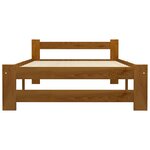 vidaXL Cadre de lit sans matelas marron miel pin massif 100x200 cm
