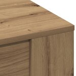Table basse vidaXL chêne artisanal 102x55x45 cm en bois stratifié