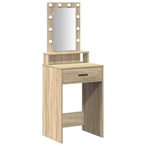 vidaXL Table de Toilette Marron 50 x 41 x 140 cm Bois d'ingénierie