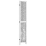 vidaXL Cloison de séparation 3 panneaux blanc bois de paulownia massif