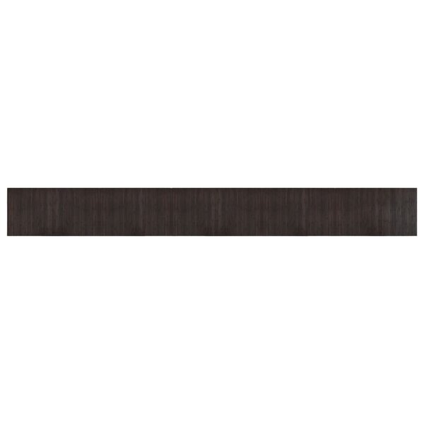 vidaXL Tapis rectangulaire marron foncé 60x500 cm bambou