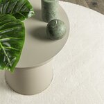vidaXL Tapis "HUARTE" crème 160x230 cm ovale