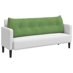 vidaXL Coussin de Dos Vert clair 160 x 24 x 50 cm Velours