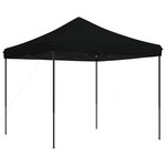 vidaXL Tente de réception pliable escamotable noir 292x292x315 cm