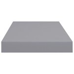 vidaXL Étagères murales flottantes 2 Pièces gris 50x23x3 8 cm MDF