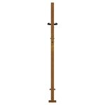 vidaXL Portail de jardin 105x155 cm acier corten design de bambou