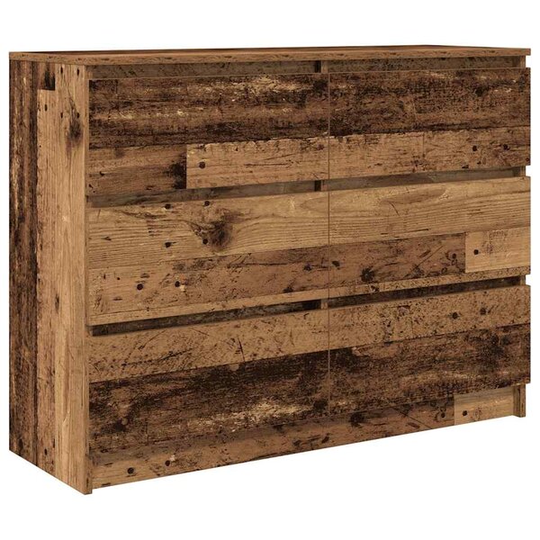 vidaXL Buffet vieux bois 100x35x76 cm bois d'ingénierie