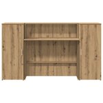 vidaXL Bureau réception chêne artisanal 180x50x103 5cm bois ingénierie