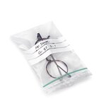 Sachet zip 50  recyclé à bandes blanches 60 microns raja 20x20 cm (lot de 1000)
